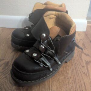 RARE - CJB Brown Jungla Ski Buckle Hiking Boots Men US 4 EU 36 Y2K Winter